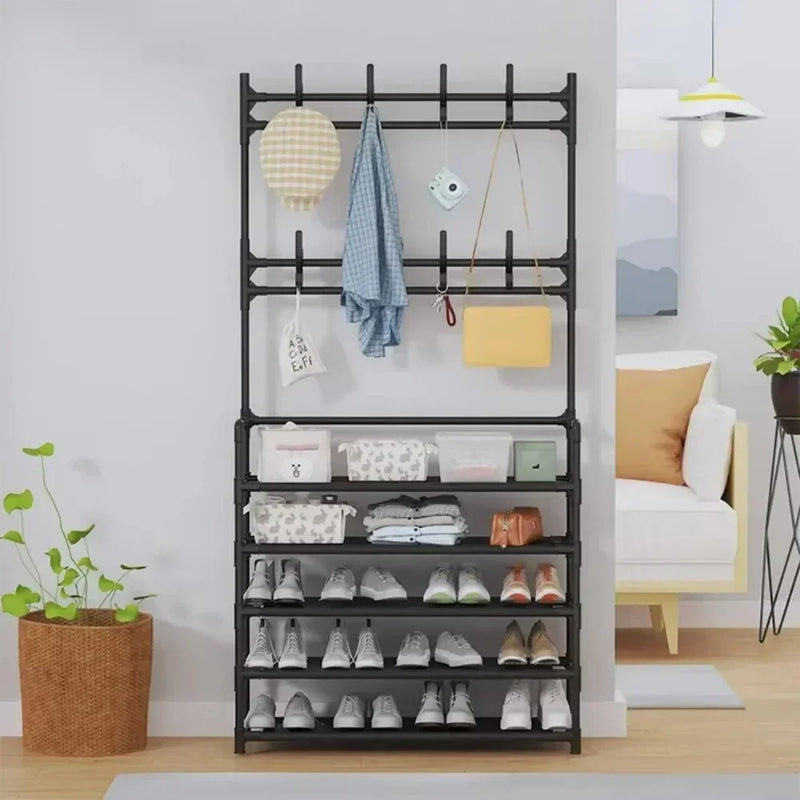 5-Layer Shoe & Hat Rack – Multifunctional Floor-Standing Organizer