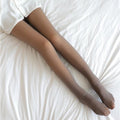 Women's Thermal Fleece Lined High Waist Translucent Winter Pantyhose