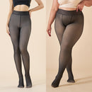 Women's Thermal Fleece Lined High Waist Translucent Winter Pantyhose