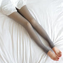Women's Thermal Fleece Lined High Waist Translucent Winter Pantyhose